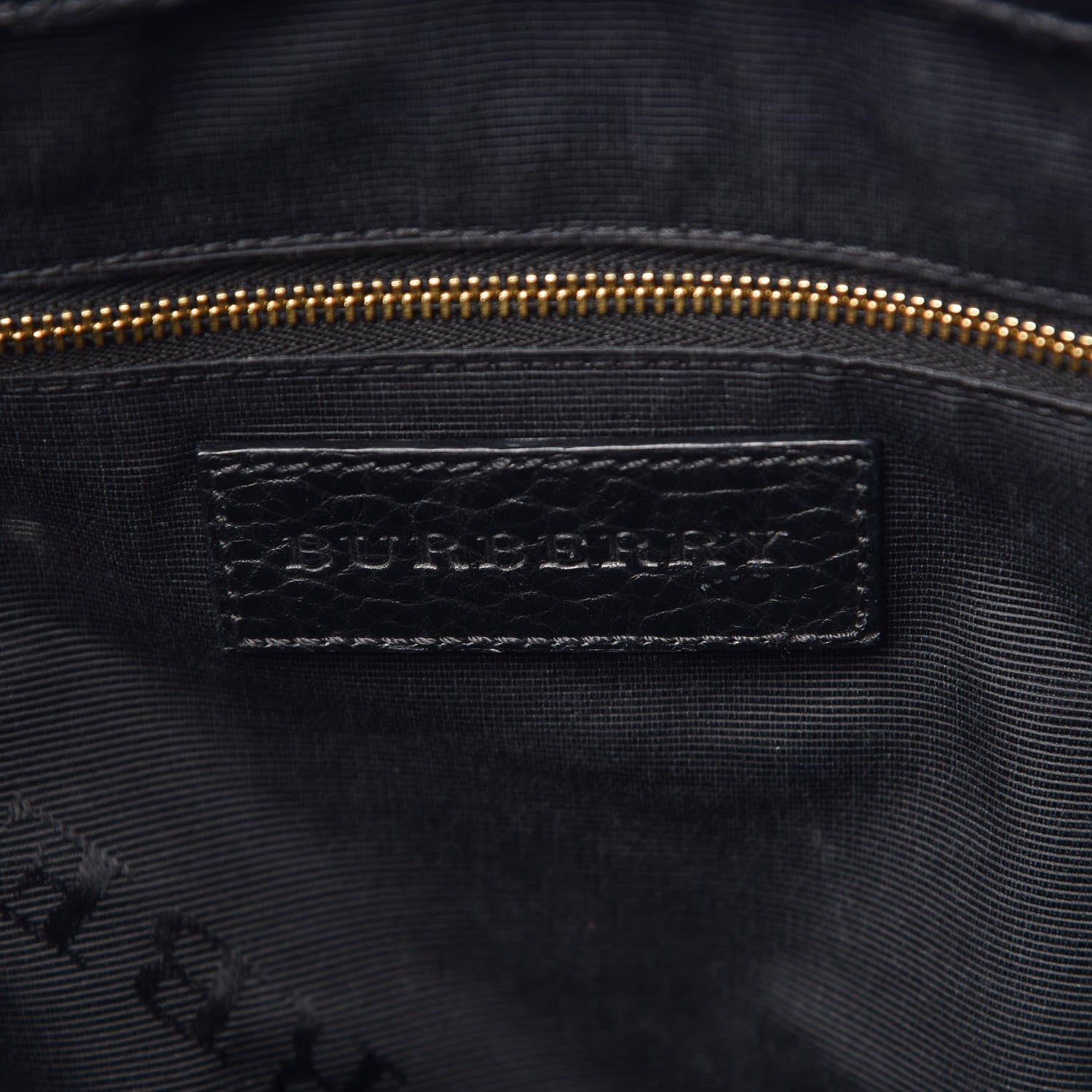 Burberry Heritage Grain Check Embossed Medium Dewsbury Tote Black 7 of 12