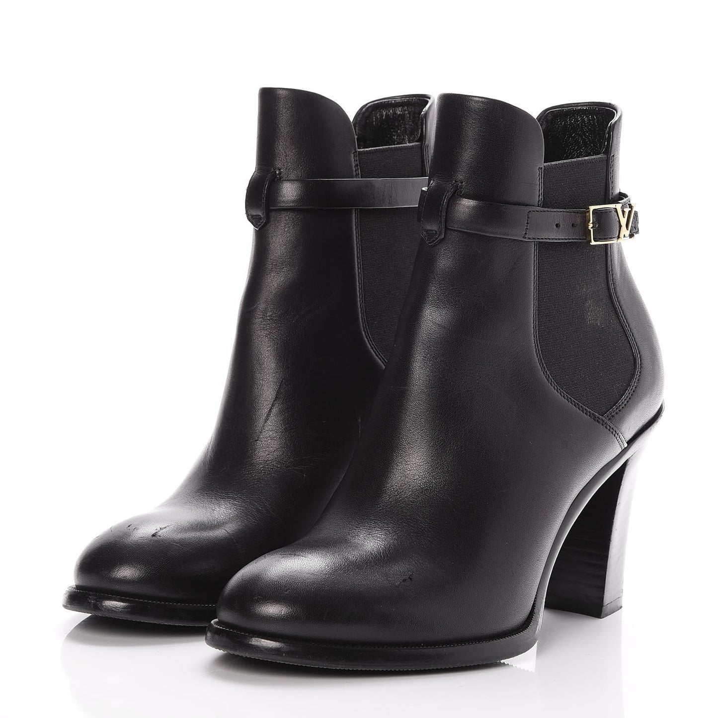 Calfskin Loyalty Ankle Boots 36 Black