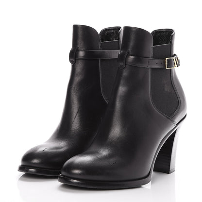 Louis Vuitton Calfskin Loyalty Ankle Boots 36 Black 3 of 10