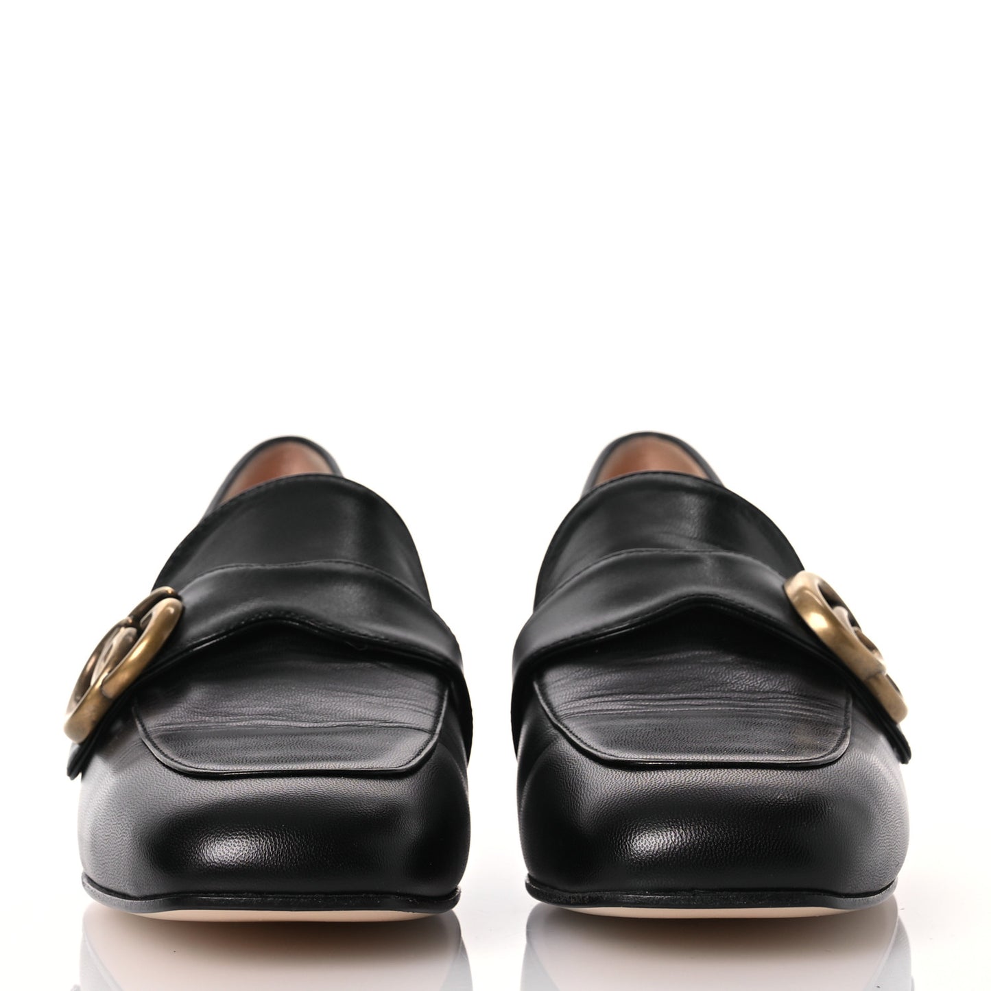 Malaga Kid Womens GG Marmont Loafers 37.5 Black
