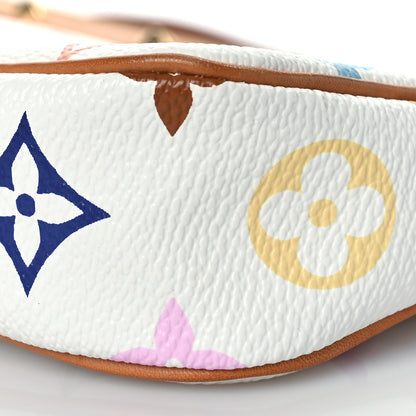 Louis Vuitton Monogram Multicolor Pochette Accessories White 9 of 9