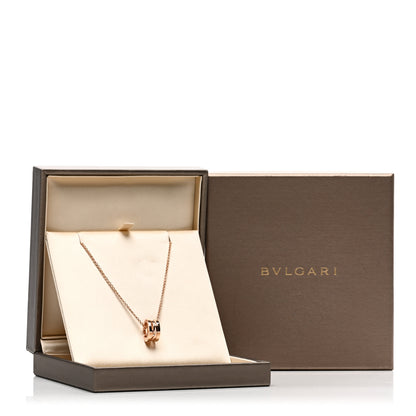 Bulgari 18K Rose Gold B.Zero1 Open Legends Pendant Necklace 5 of 5
