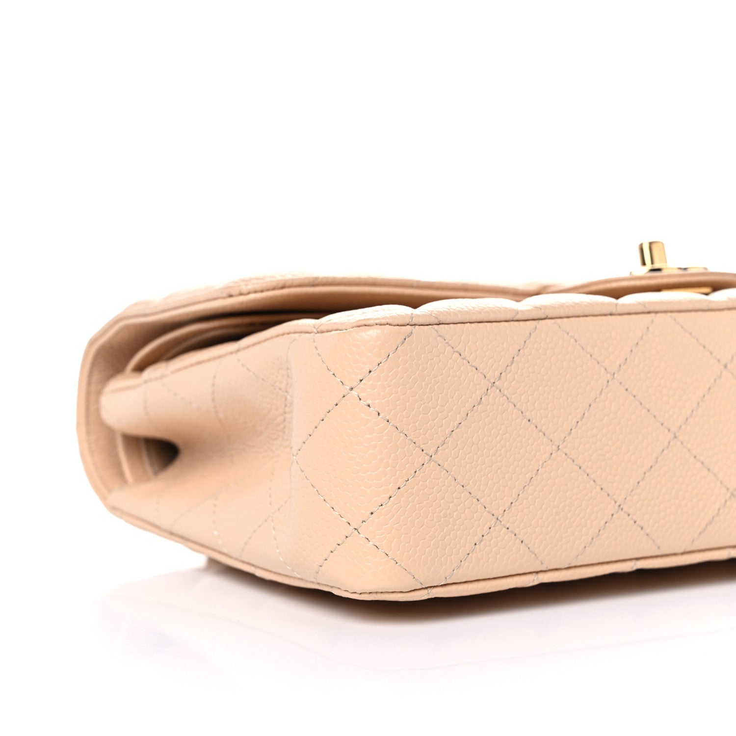 Chanel Caviar Quilted Medium Double Flap Beige Clair 8 of 10