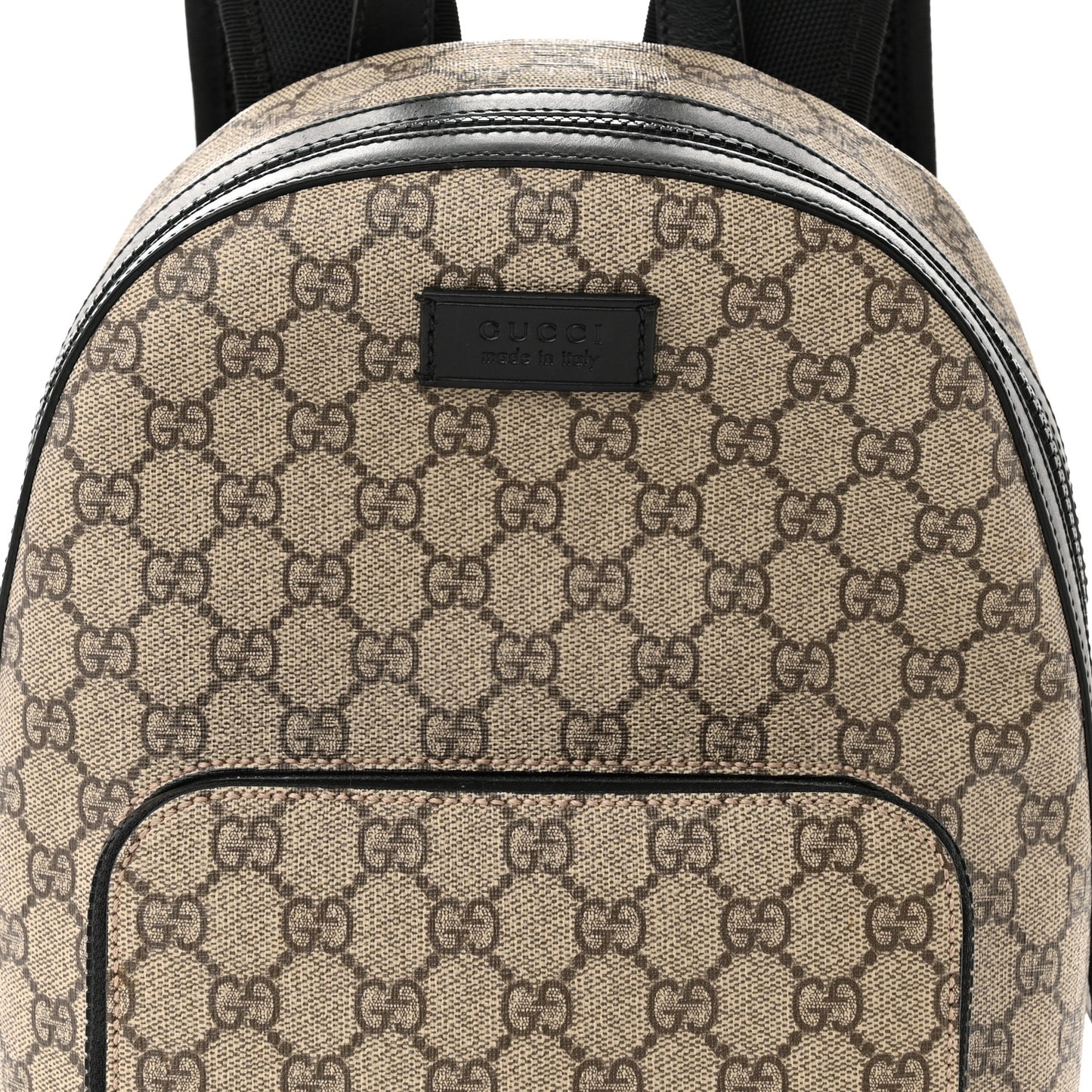GG Supreme Monogram Small Eden Day Backpack Black