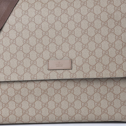Gucci GG Supreme Monogram Messenger Diaper Bag Beige 10 of 10