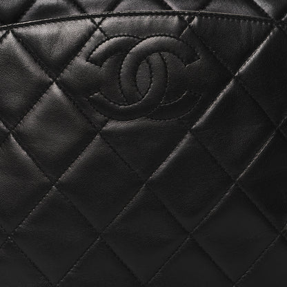 Chanel Lambskin Quilted Messenger Bag Black 9 of 13