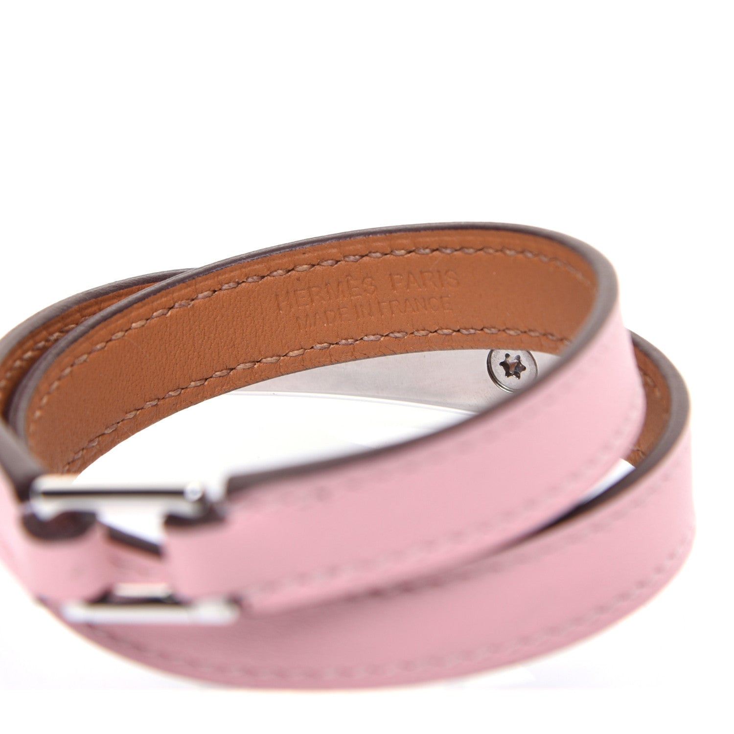 Hermes Swift Rivale Double Tour Bracelet S Rose Sakura 4 of 7