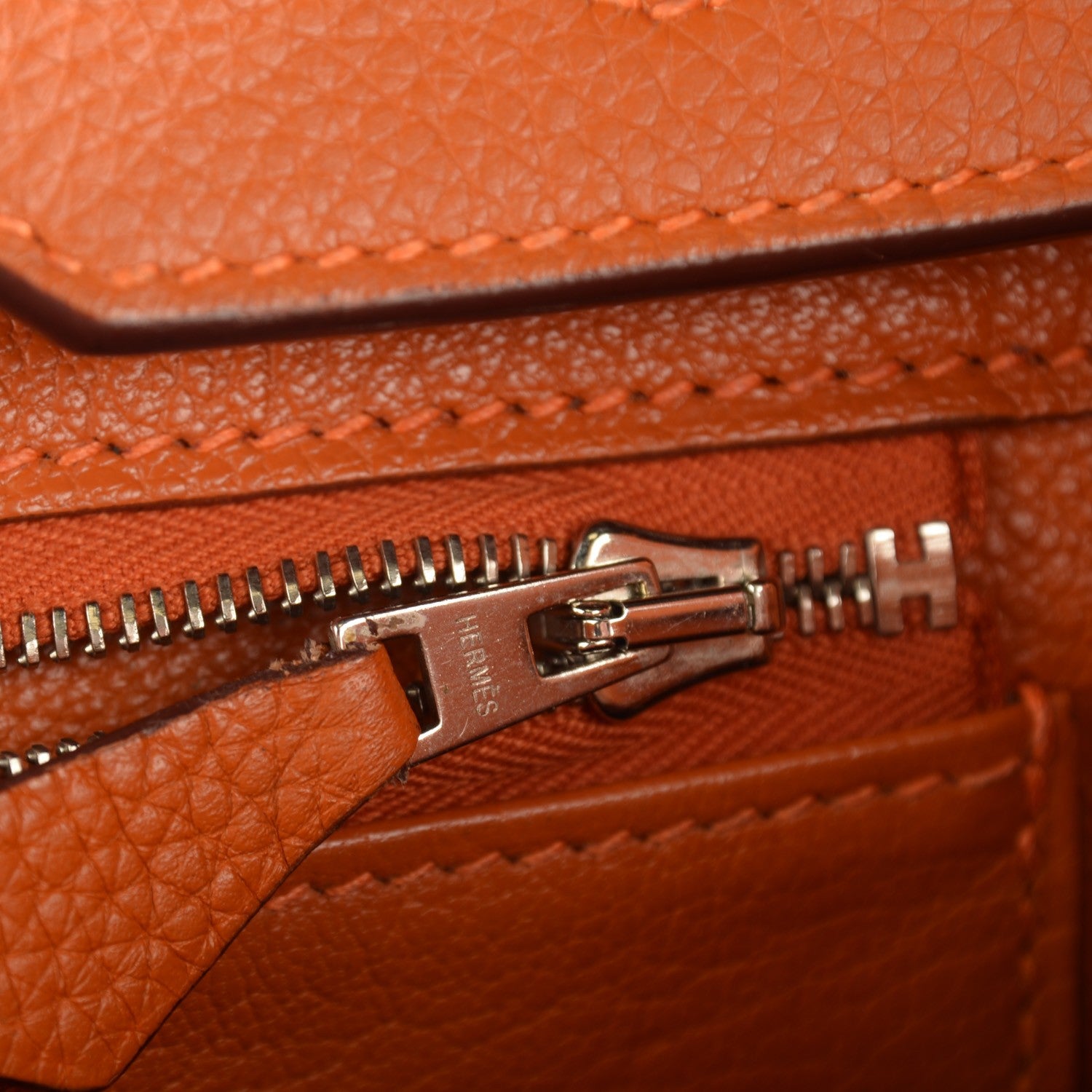 Hermes Taurillon Clemence Birkin 35 Potiron 18 of 21