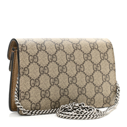 Gucci GG Supreme Monogram Super Mini Dionysus Shoulder Bag Taupe 3 of 10