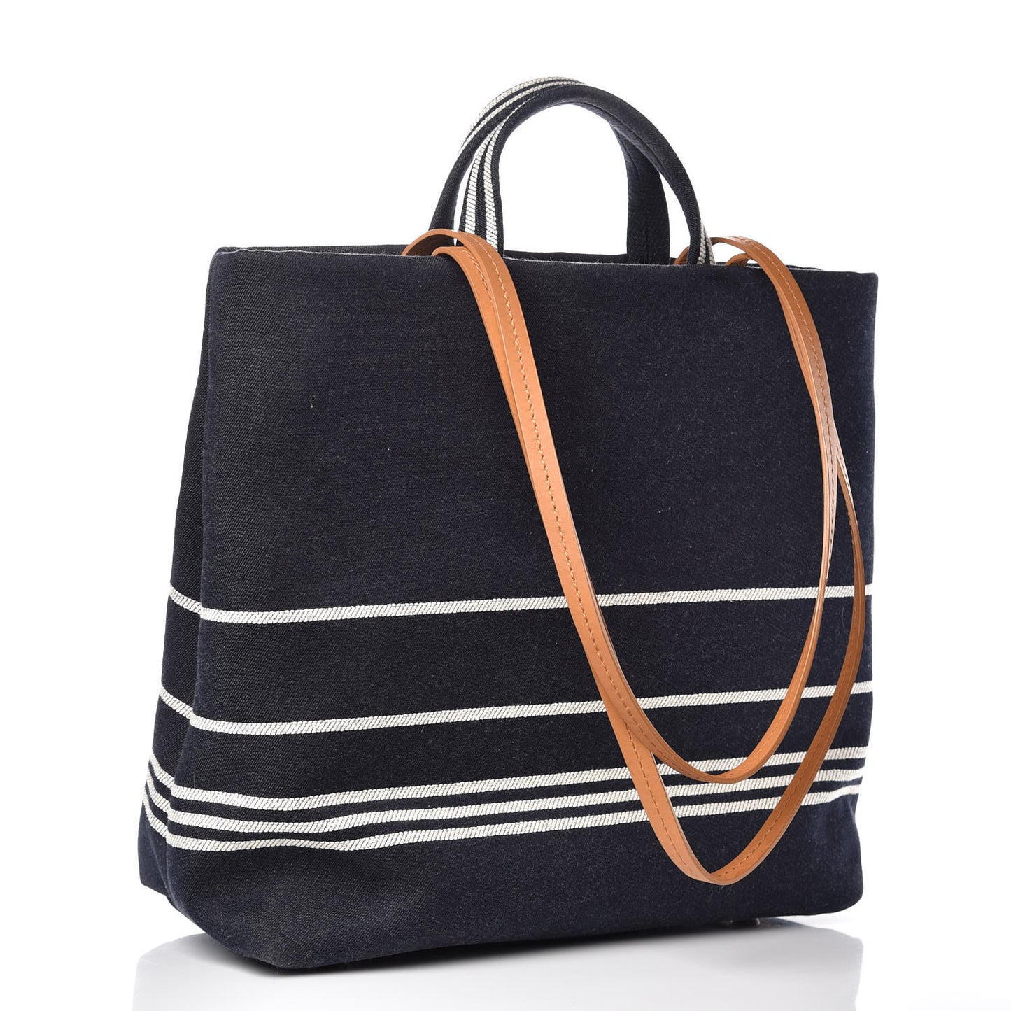 Denim Large Shopping Tote Black