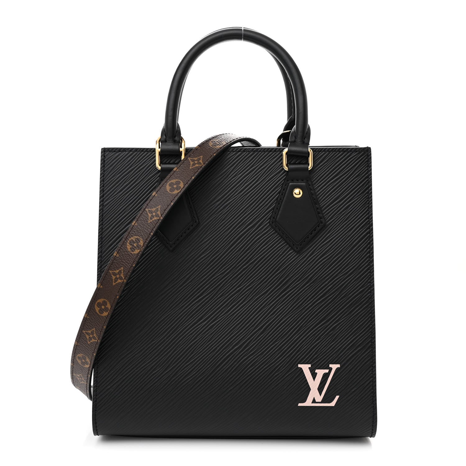 Louis Vuitton Epi Sac Plat BB Black 1 of 9