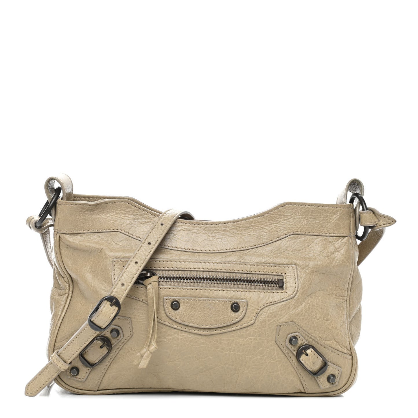 Agneau Classic Hardware Hip Beige Latte