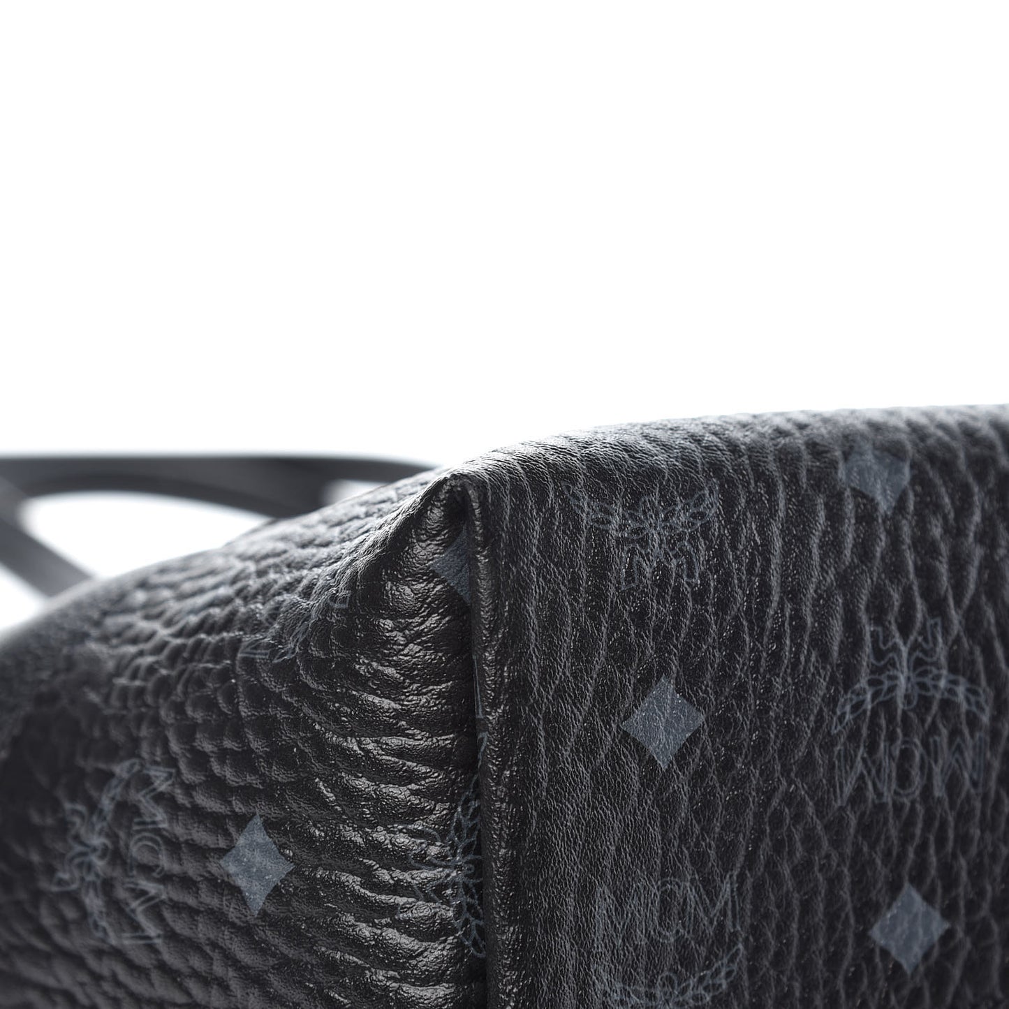 Calfskin Visetos Anya Shopper Tote Black