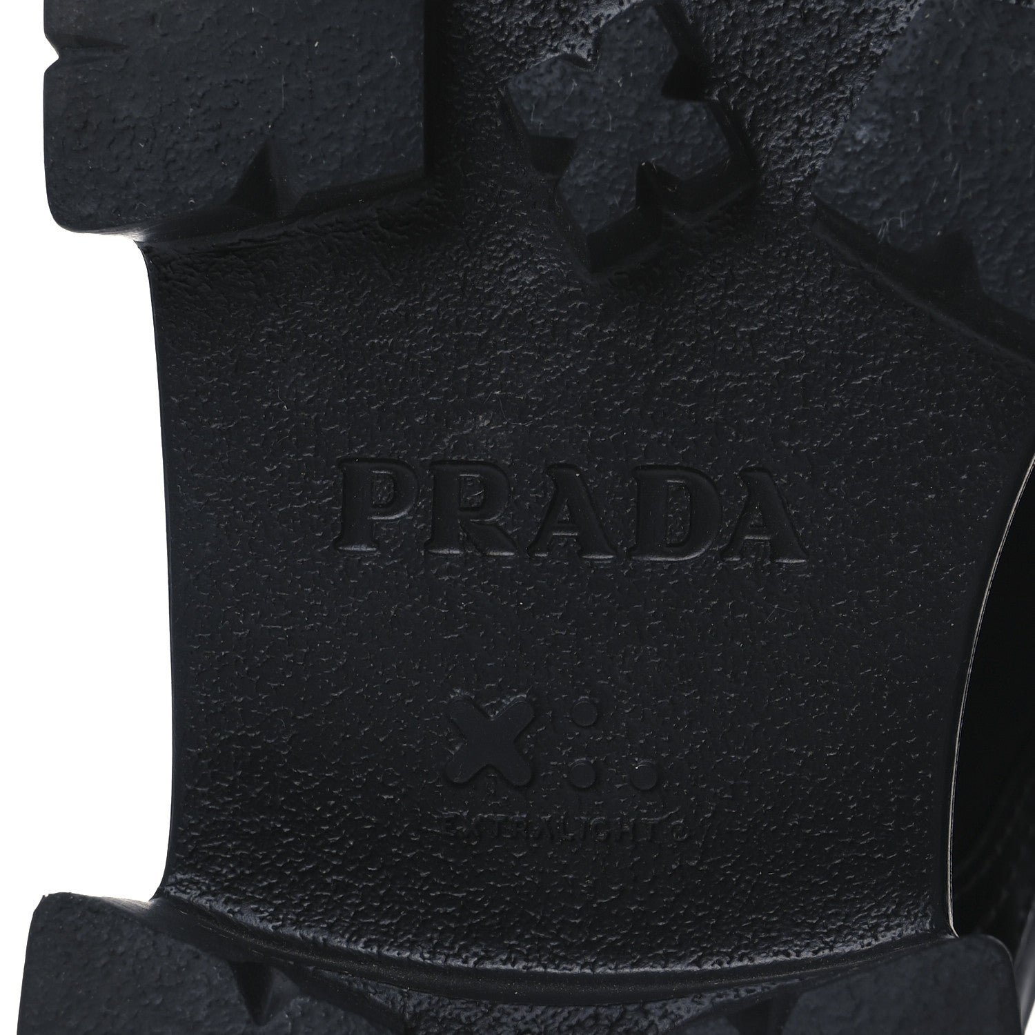 Prada Spazzolato Rois Re-Nylon Metal Triangle Logo Monolith Pouch Pocket 55mm Boots 41 Black 8 of 14