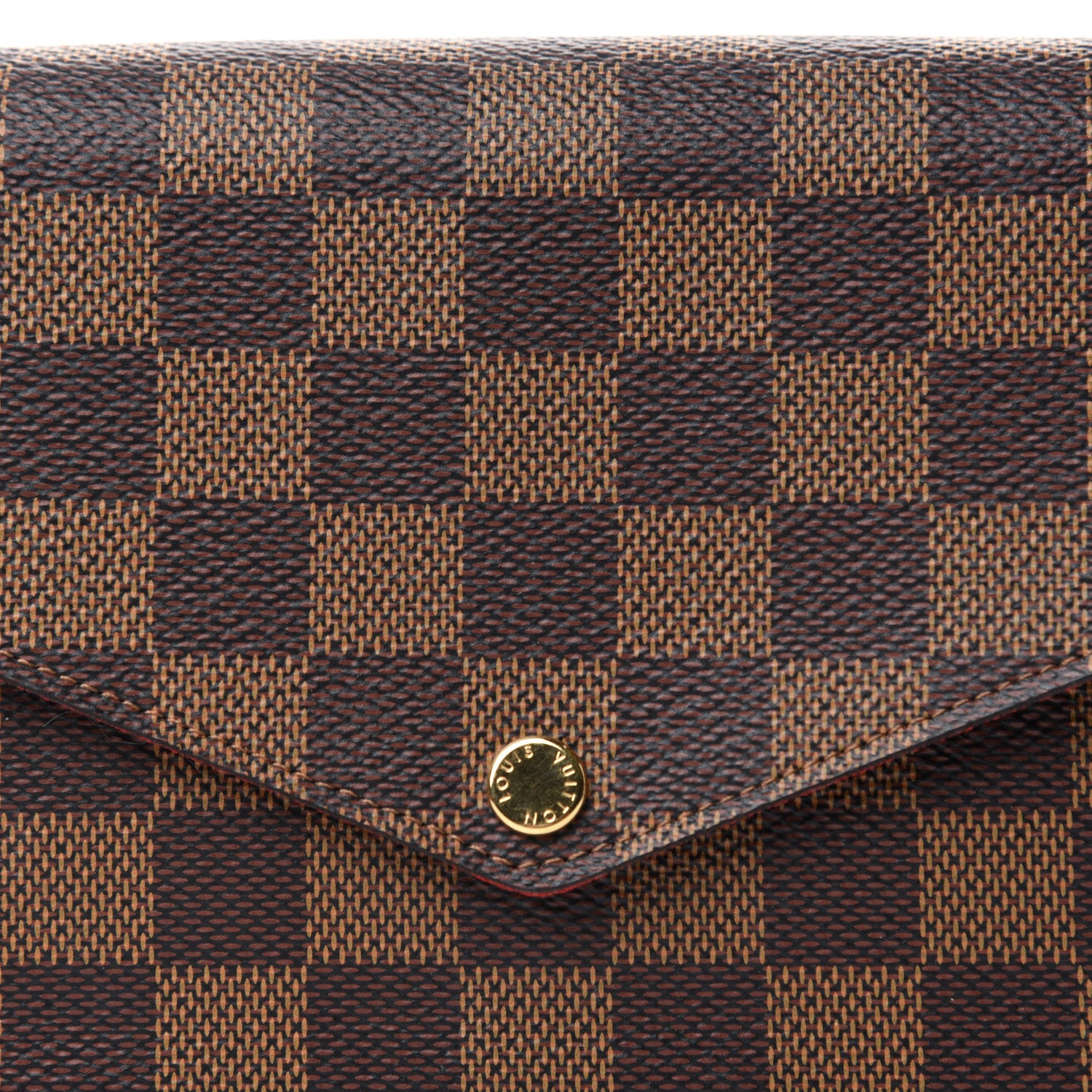 Louis Vuitton Damier Ebene Pochette Felicie Chain Wallet 10 of 10