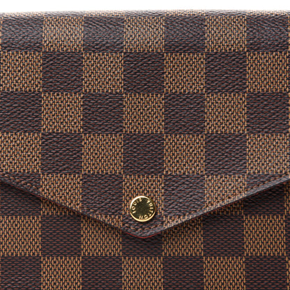 Louis Vuitton Damier Ebene Pochette Felicie Chain Wallet 10 of 10