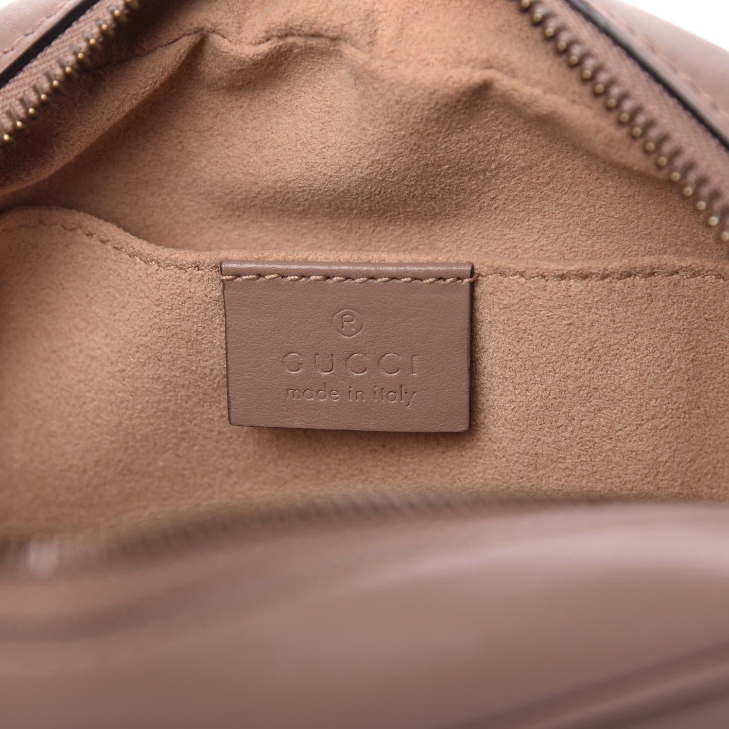Gucci Calfskin Matelasse Mini GG Marmont Chain Shoulder Bag Porcelain Rose 8 of 10