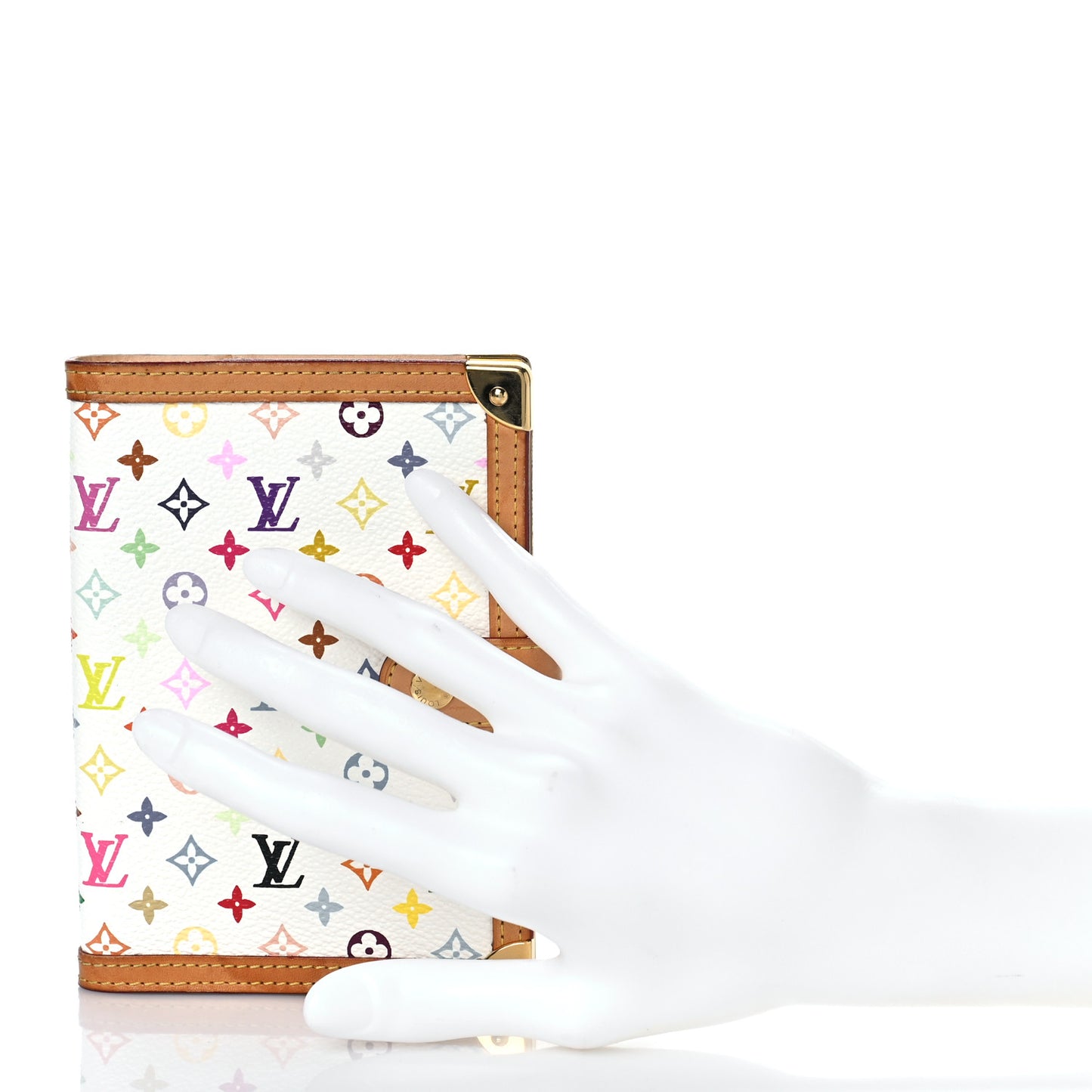 Monogram Multicolor Small Ring Agenda Cover White