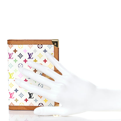 Louis Vuitton Monogram Multicolor Small Ring Agenda Cover White 2 of 9