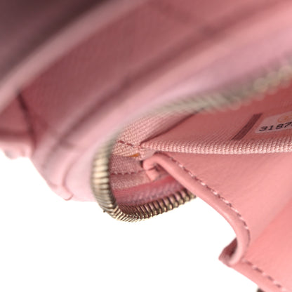 Chanel Caviar Quilted Round Handle With Care Vanity With Chain Pink 7 of 13