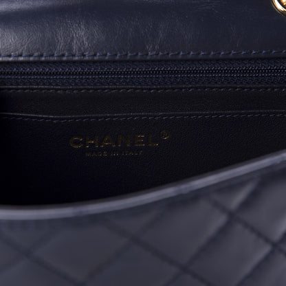 Chanel Aged Calfskin Quilted 2.55 Reissue Mini Flap Navy 8 of 11