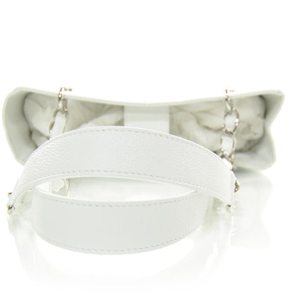 Chanel Caviar Petit Shopping Tote PST White 5 of 10