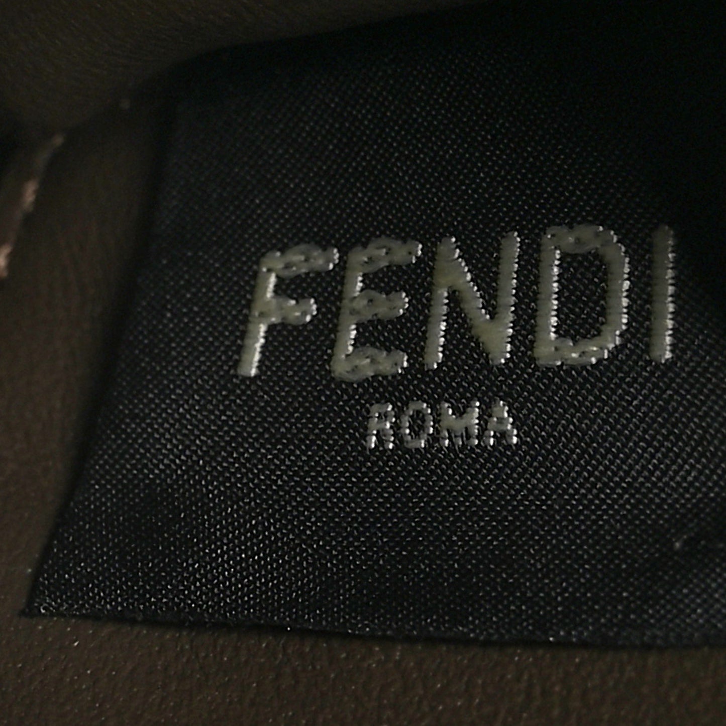 Vitello Ceylon Bi-Color FF 1974 Embossed FF Diamonds Chain Wallet Maya Black