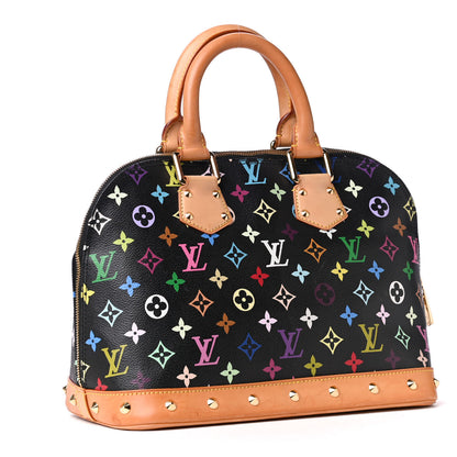 Louis Vuitton Monogram Multicolor Alma Black 2 of 4