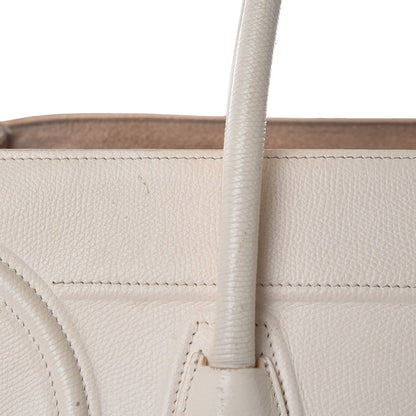 Celine Grained Calfskin Medium Phantom Luggage Cream 19 of 34