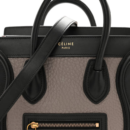 Celine Bullhide Calfskin Nubuck Nano Tri-Color Luggage Ruby 8 of 16