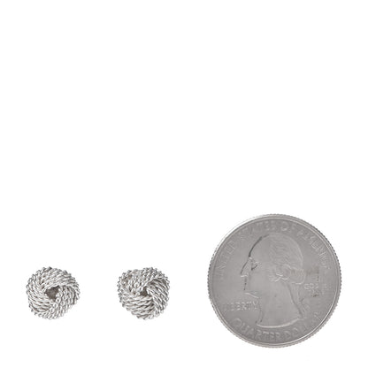 Tiffany Sterling Silver Twist Knot Earrings 2 of 4