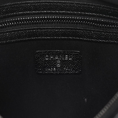 Chanel Caviar Quilted Medium Cosmetic Case Black 7 of 11