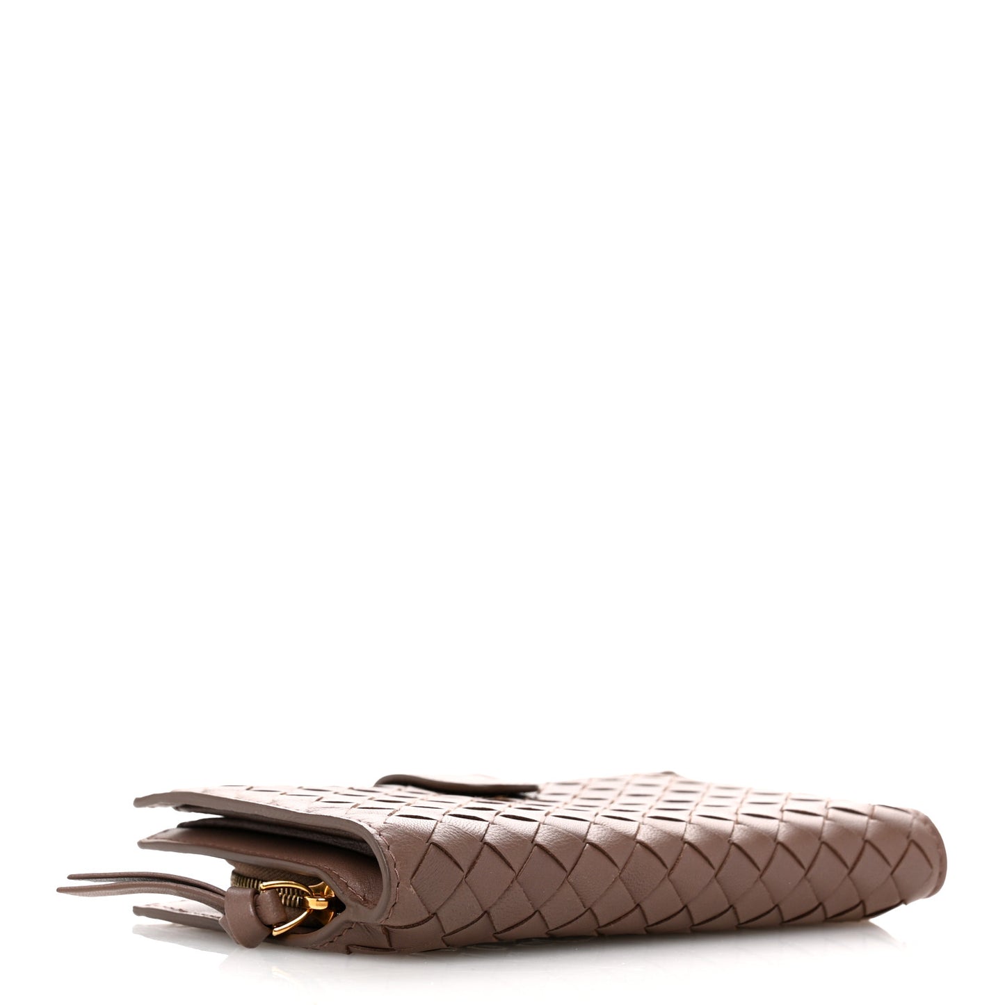 Nappa Intrecciato Continental Wallet Mink