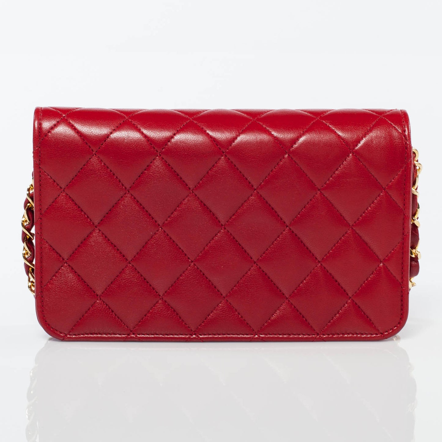 Lambskin Small Flap Red