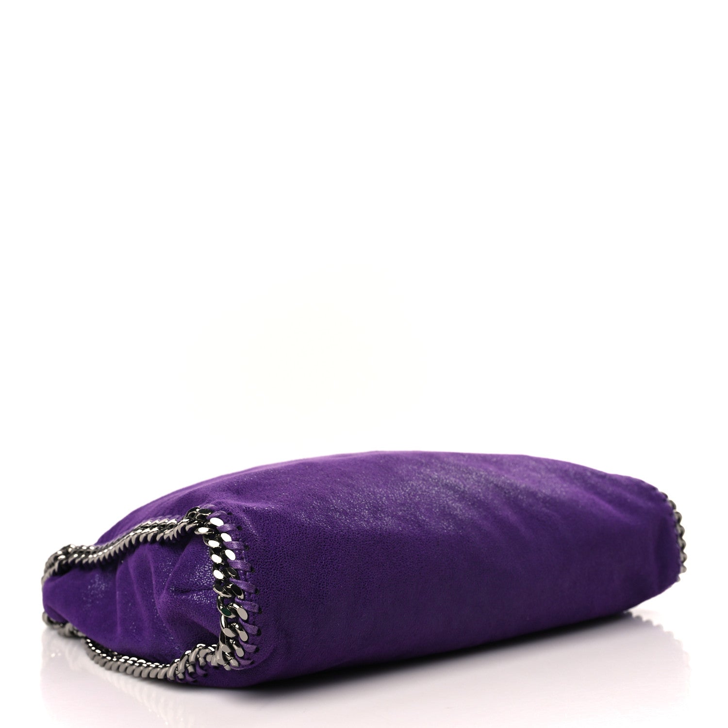 Stella McCartney Shaggy Deer Mini Falabella Fold Over Tote Bright Purple 4 of 9