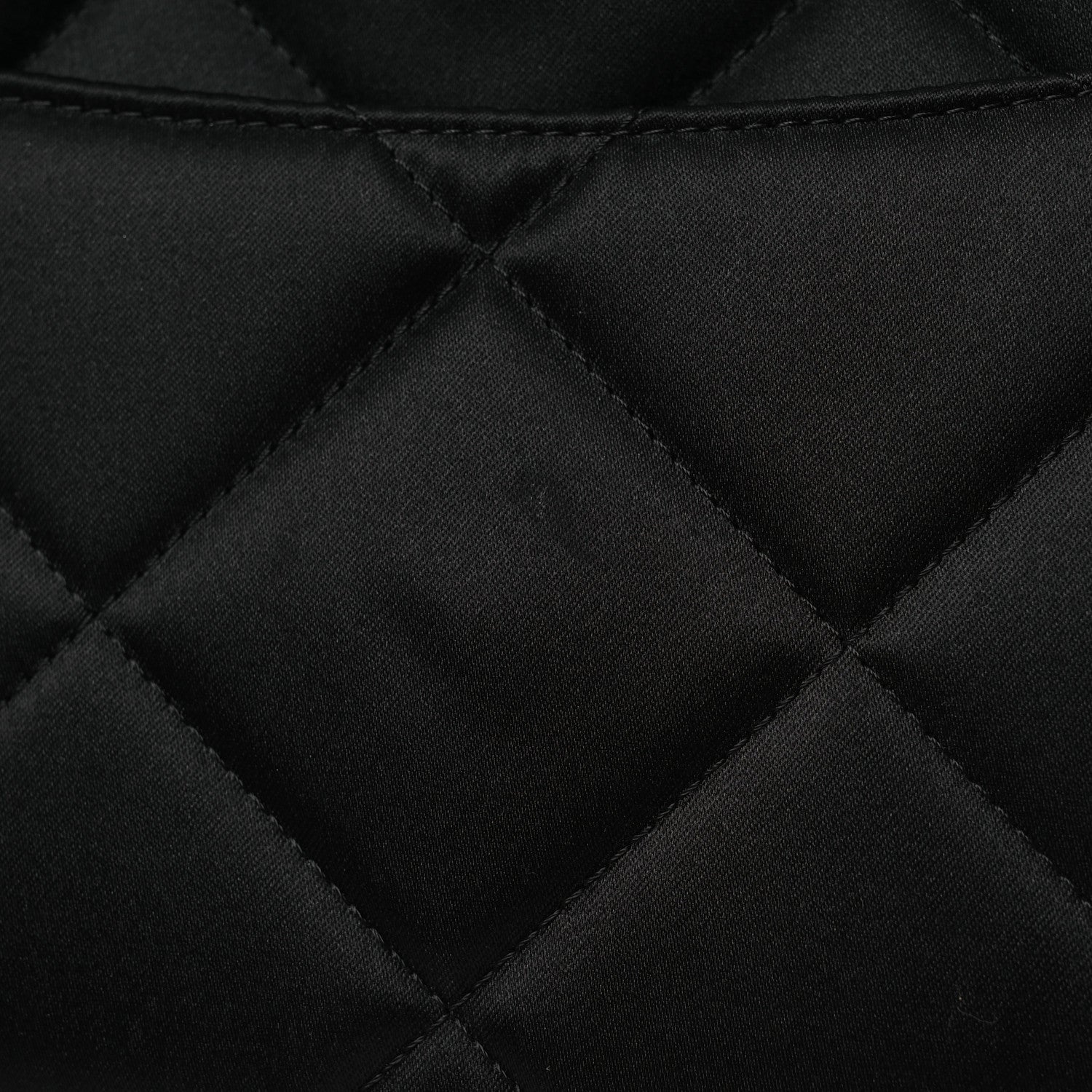 Chanel Satin Quilted Chain Around Medium Cosmetic Case Black 12 of 12