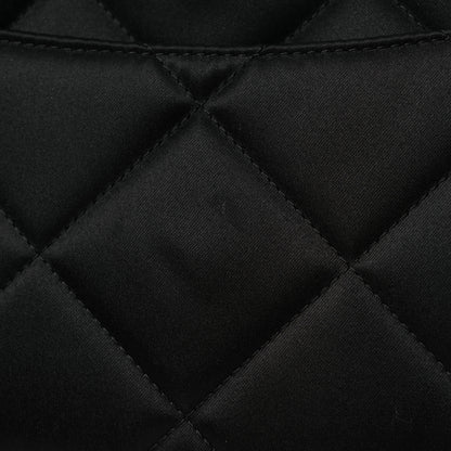 Chanel Satin Quilted Chain Around Medium Cosmetic Case Black 12 of 12