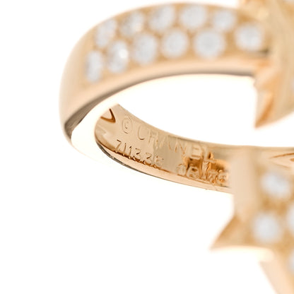 Chanel 18K Yellow Gold Diamond Comete Geode Bypass Ring 49 4.75 4 of 7