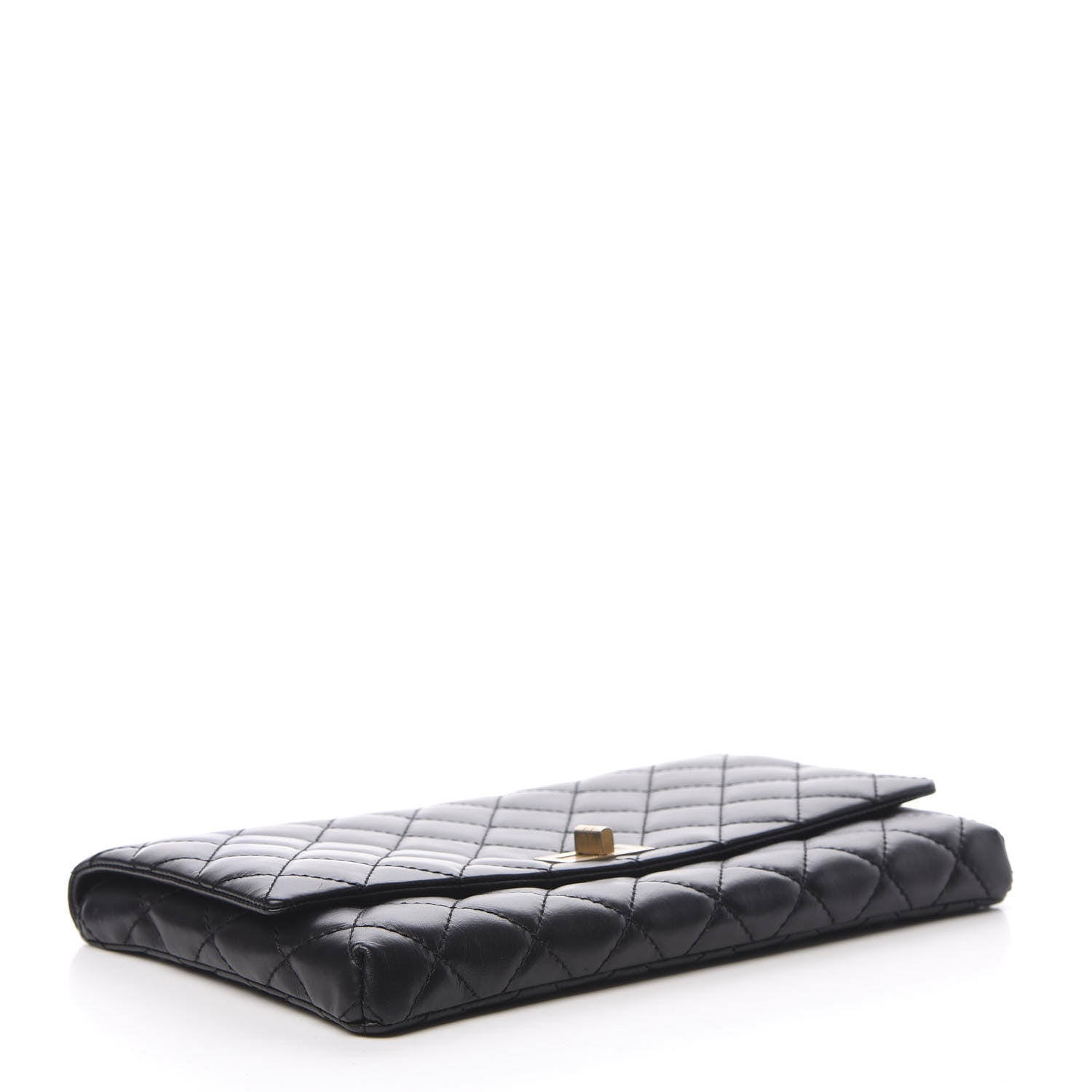 Chanel Aged Calfskin Quilted Reissue 2.55 Clutch Black 4 of 8