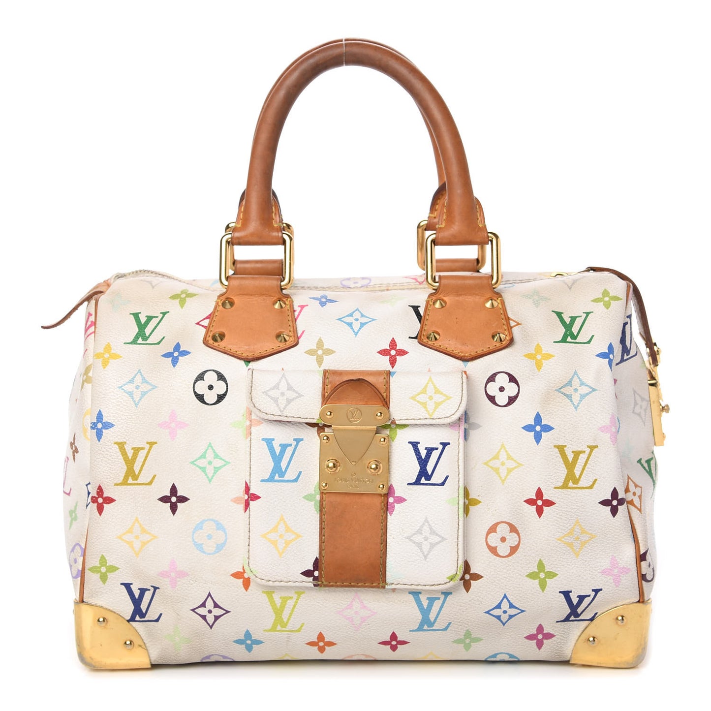 Monogram Multicolor Speedy 30 White