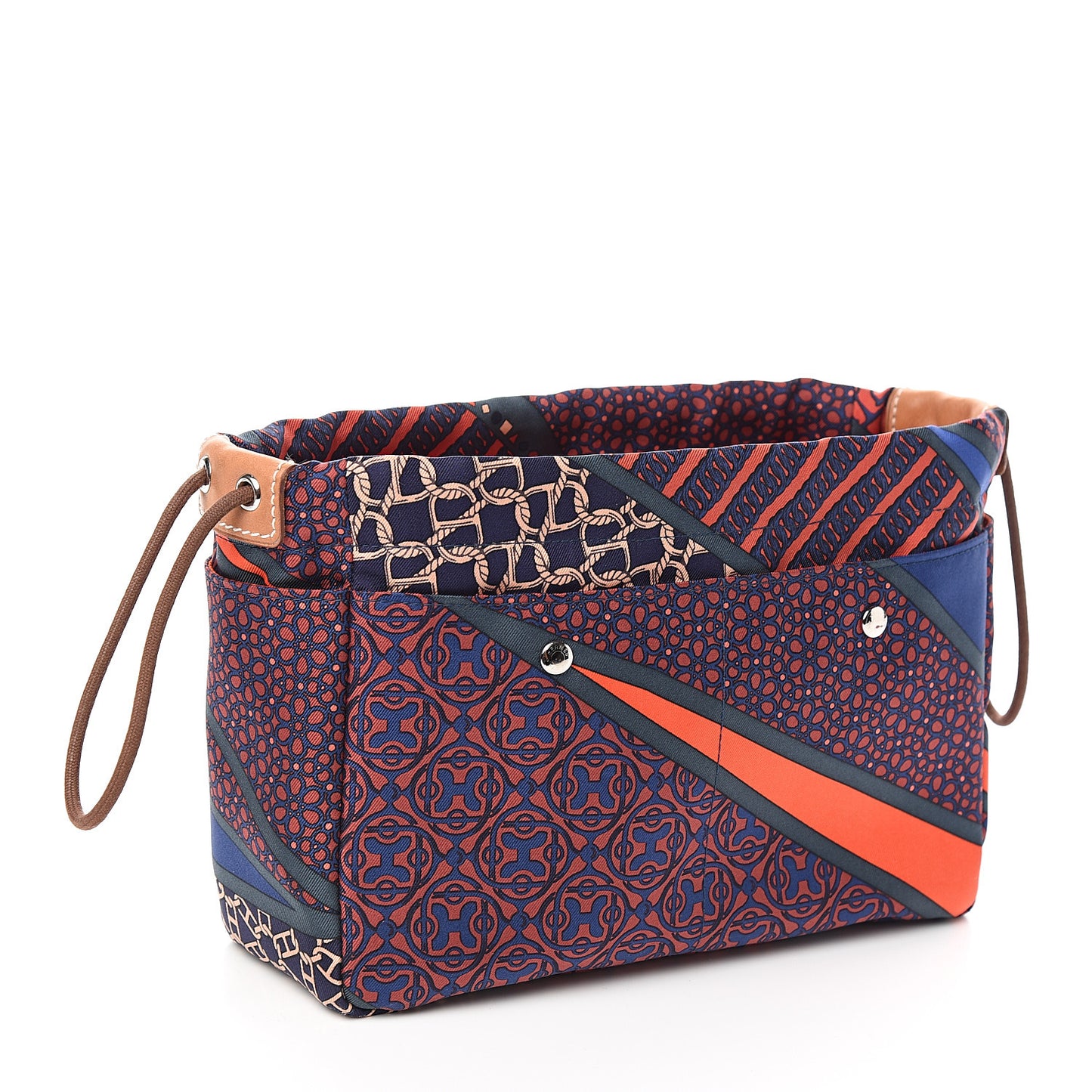 Silk Carre en Cravates Fourbi 20 PM Pouch Ocean Bleu