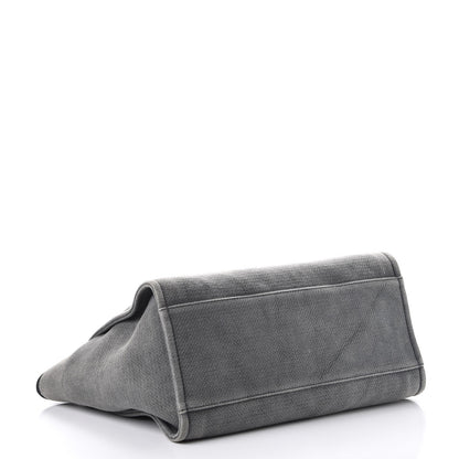 Chanel Canvas Large Deauville Tote Grey 4 of 8