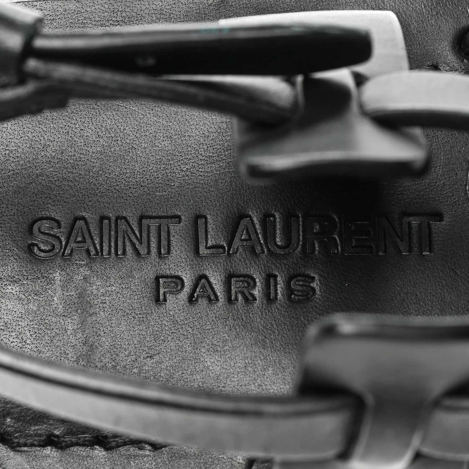 Saint Laurent Calfskin Nu Pieds Sandals 38 Black 7 of 11