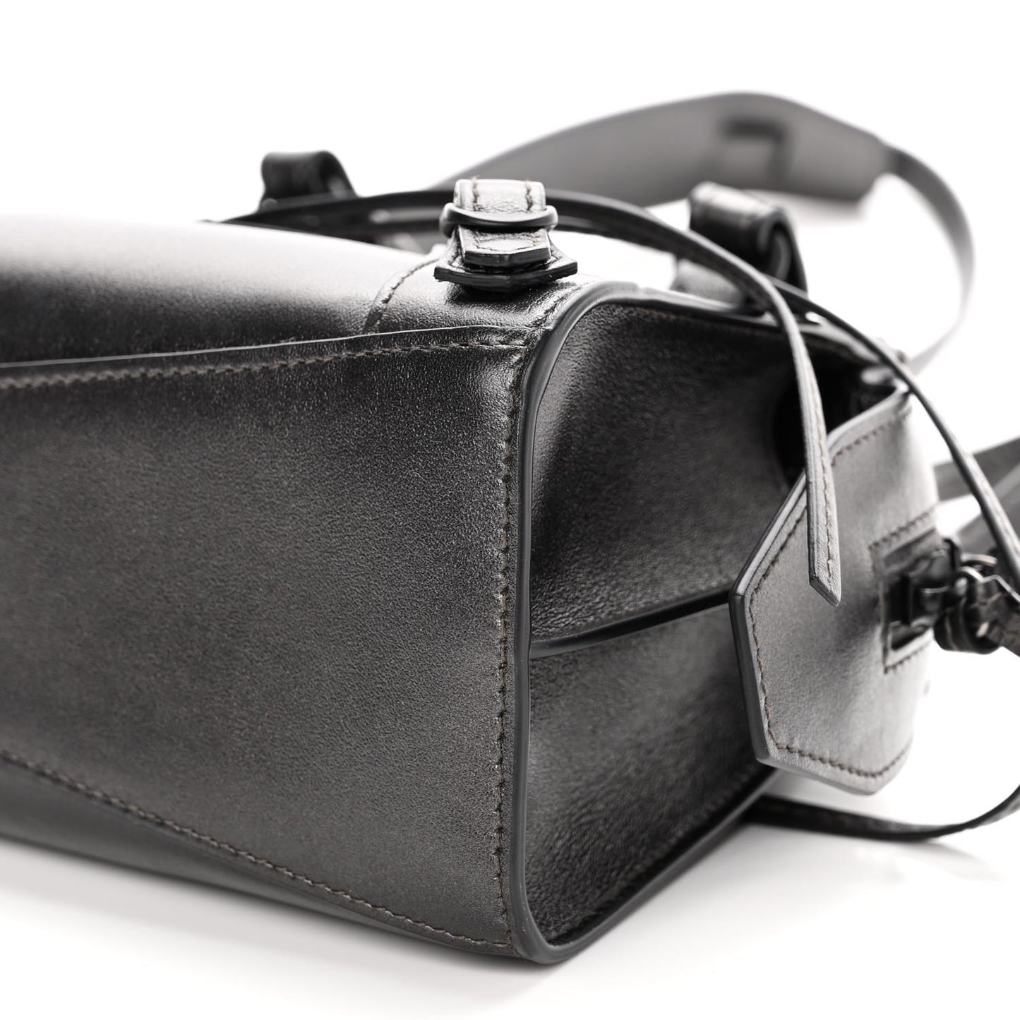 Smooth Calfskin Neo Classic Black Hardware Mini City Gunmetal