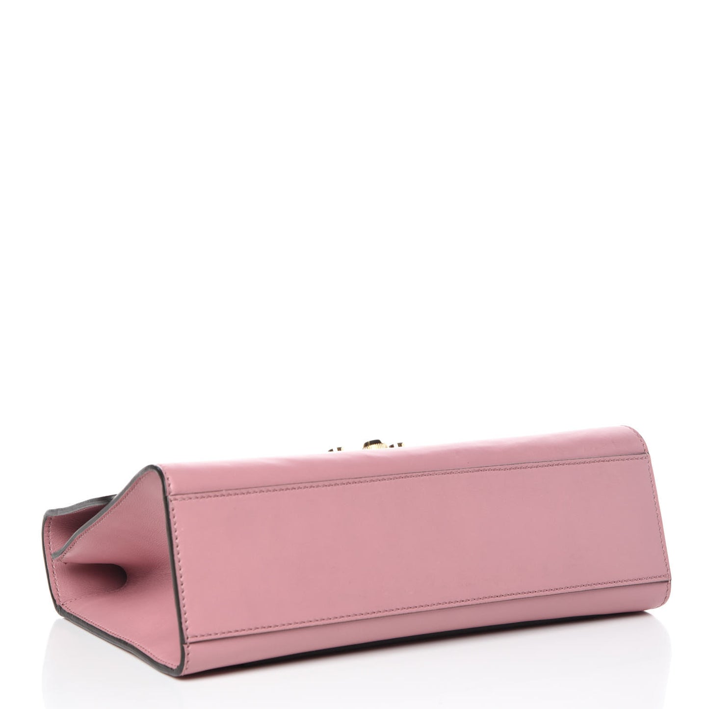 Moon Calfskin Medium Padlock Shoulder Bag Carmine Rose