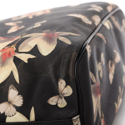 Givenchy Coated Canvas Magnolia and Moth Print Medium Antigona Tote Black 10 of 13