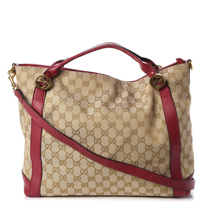 Gucci Monogram Medium Miss GG Top Handle Bag Dark Red 1 of 10