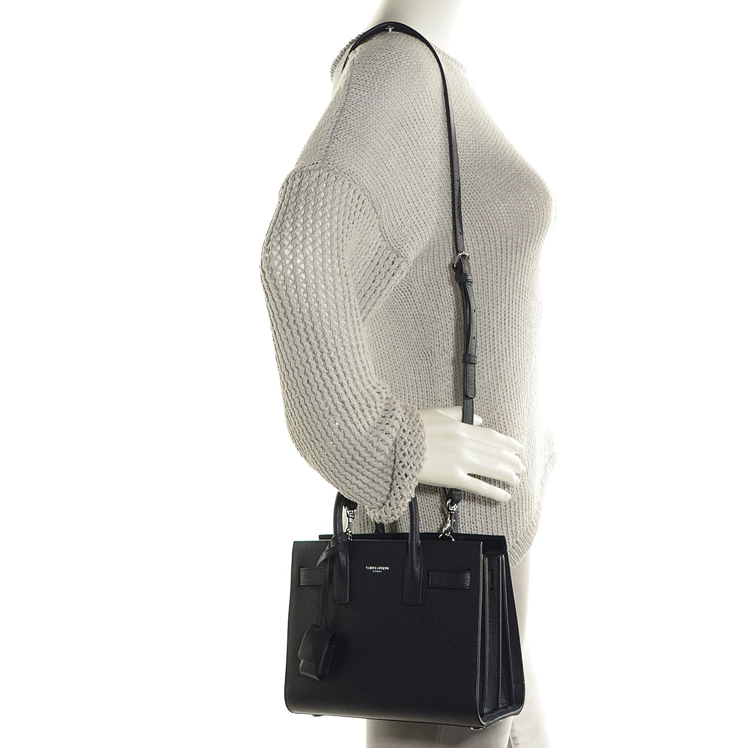 Saint Laurent Calfskin Nano Sac De Jour Marine 2 of 7