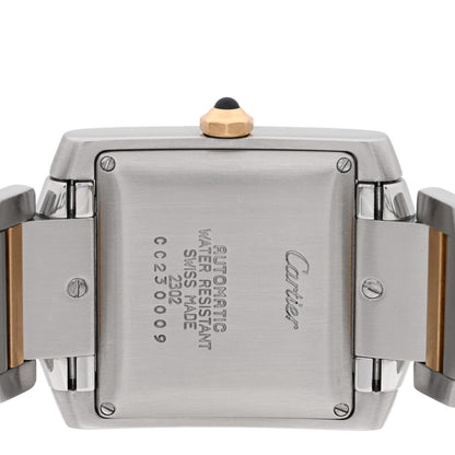 Cartier Stainless Steel 18K Yellow Gold 28mm Tank Francaise Automatic Watch 4 of 4