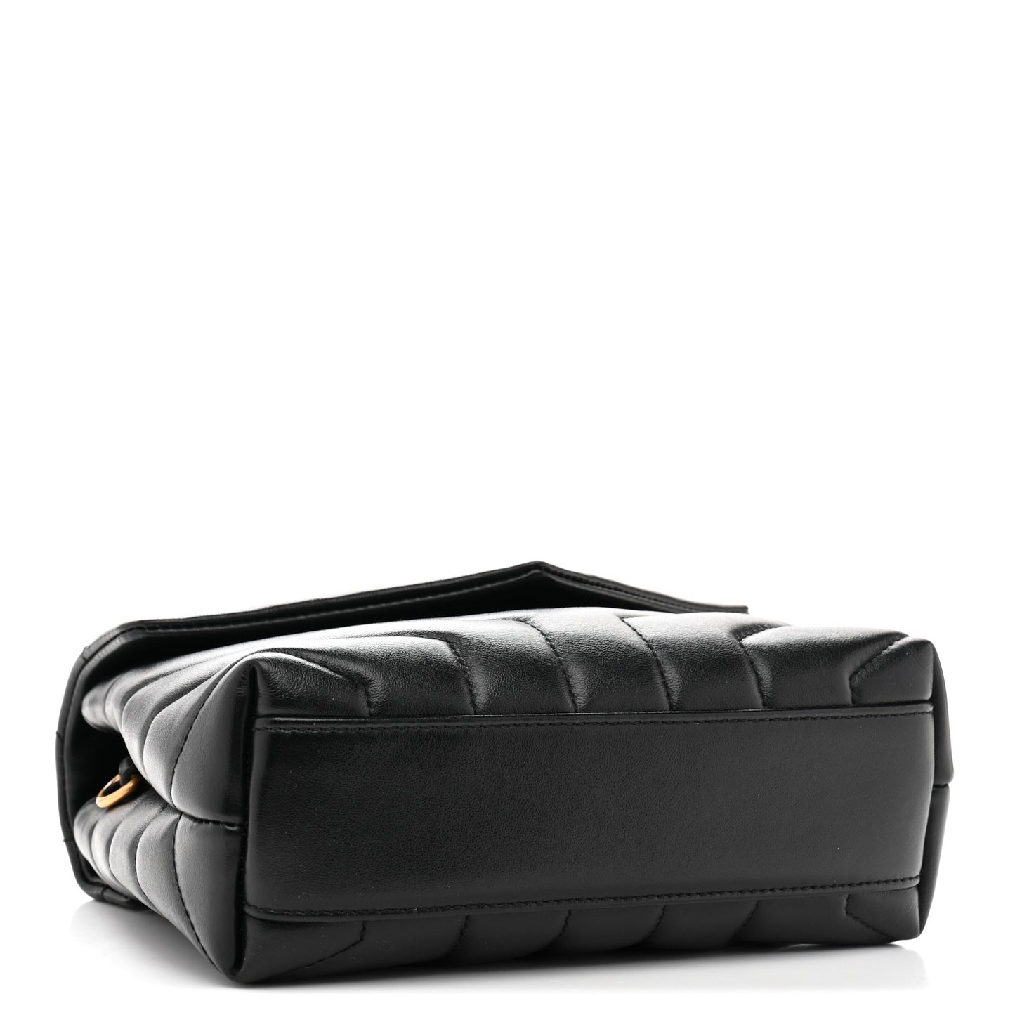 Calfskin Y Quilted Monogram Toy Loulou Crossbody Bag Black